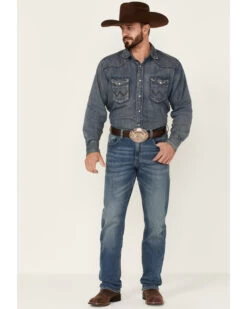 Wrangler 20X Men's No.44 Sierra Medium Wash Stretch Slim Straight Jeans - Long