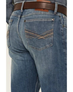 Wrangler 20X Men's No.44 Sierra Medium Wash Stretch Slim Straight Jeans - Long -Western Cowboy World 2000347675 400 P4