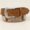 Cody James Men's Pierced Tab Southwestern Belt