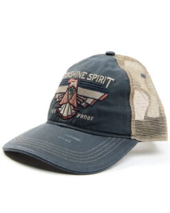 Moonshine Spirit Men's Teal Thunderbird Embroidered Mesh-Back Ball Cap