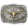 Cody James Men's Scrolled Longhorn With Gold Ring Belt Buckle -Western Cowboy World 2000349718 000 P1