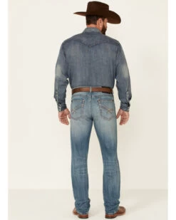 Rock 47 By Wrangler Men's Cochran Medium Wash Stretch Slim Straight Jeans 8 Rock 47 By Wrangler Men's Cochran Medium Wash Stretch Slim Straight Jeans -Western Cowboy World 2000350739 400 P3
