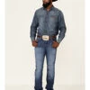 Wrangler 20X Men's Cynn Dark Wash Vintage Stretch Slim Bootcut Jeans -Western Cowboy World 2000351006 400 P1