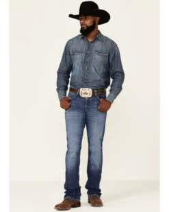 Wrangler 20X Men's Cynn Dark Wash Vintage Stretch Slim Bootcut Jeans