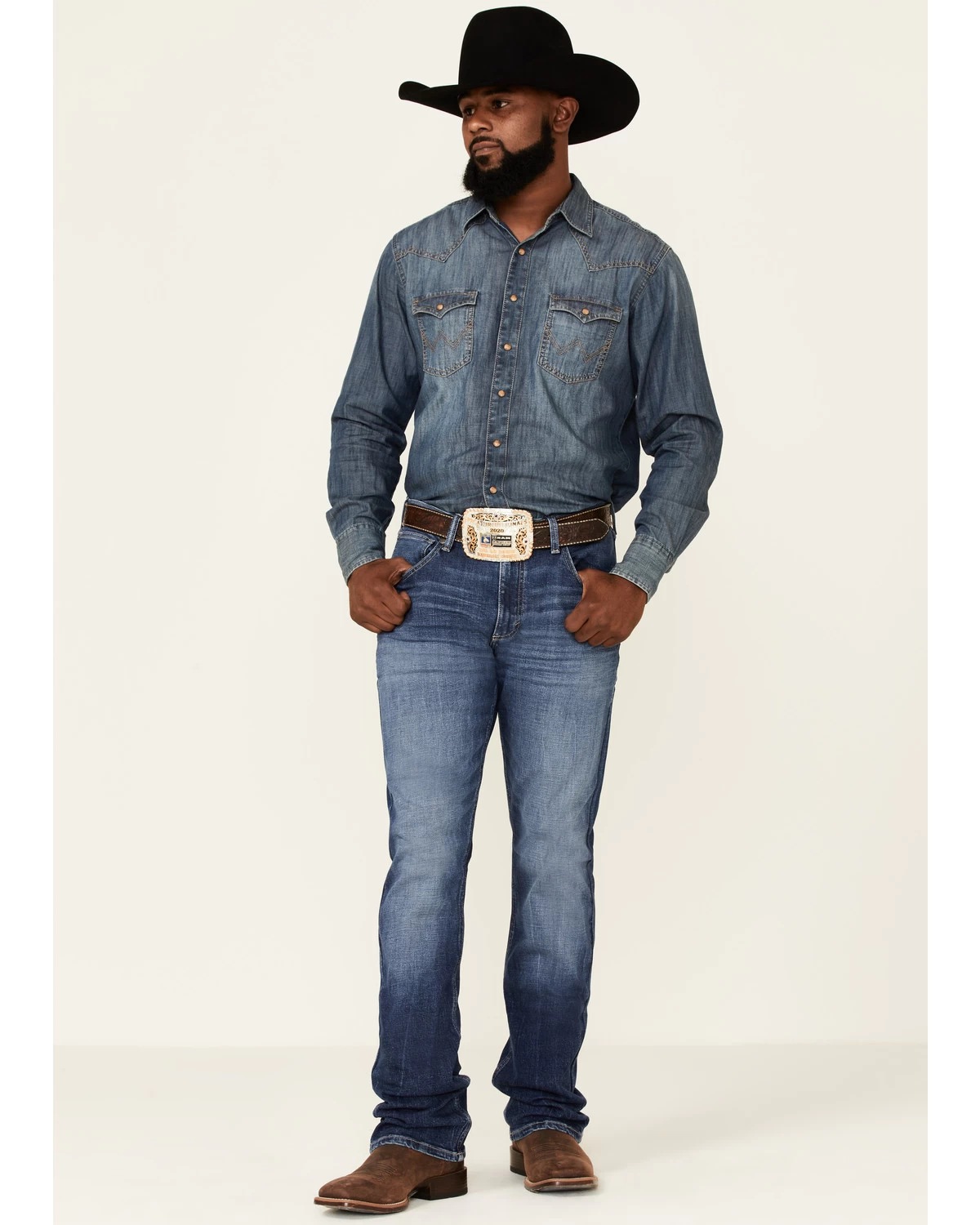 Wrangler 20X Men's Cynn Dark Wash Vintage Stretch Slim Bootcut Jeans 3 Wrangler 20X Men's Cynn Dark Wash Vintage Stretch Slim Bootcut Jeans