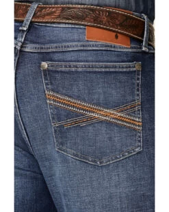 Wrangler 20X Men's Cynn Dark Wash Vintage Stretch Slim Bootcut Jeans - Long -Western Cowboy World 2000351007 400 P3