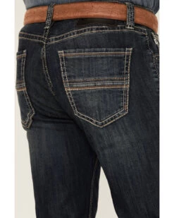 Rock & Roll Denim Men's Vintage Dark Revolver Stretch Slim Straight Jeans -Western Cowboy World 2000351108 400 P2