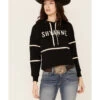 Shyanne Life Women's Cropped Embroidered Hoodie - Black -Western Cowboy World 2000351314 001 P1