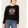 Shyanne Women's Namaste Yall Side Lacing Long Sleeve Graphic Sweatshirt -Western Cowboy World 2000351336 001 P1