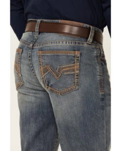 Cody James Men's Star Gazer Dark Wash Stretch Stackable Straight Leg Jeans -Western Cowboy World 2000351798 400 P4