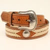 Nocona Men's Rawhide Chevron Laced Western Belt -Western Cowboy World 2000352017 280 P1