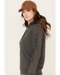 Carhartt Women's Clarksburg Graphic Sleeve Pullover Sweatshirt Hoodie -Western Cowboy World 2000352803 001 P2