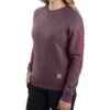 Carhartt Women's Relaxed Fit Midweight Crewneck Block Logo Sleeve Graphic Sweatshirt -Western Cowboy World 2000353049 500 P1
