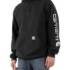 Carhartt Men's FR Force Midweight Sleeve Logo Hooded Work Sweatshirt - Tall -Western Cowboy World 2000353063 001 P1