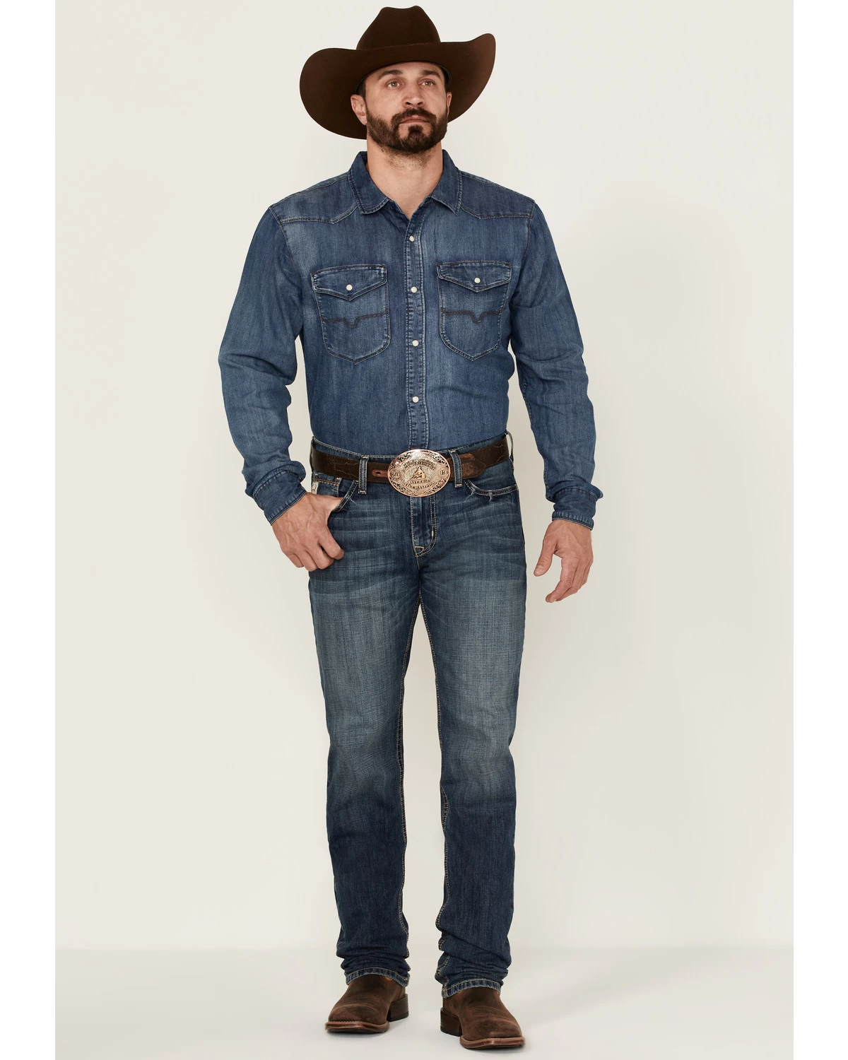 Cinch Men's Jesse Medium Stonewash Performance Stretch Slim Straight Jeans 3 Cinch Men's Jesse Medium Stonewash Performance Stretch Slim Straight Jeans