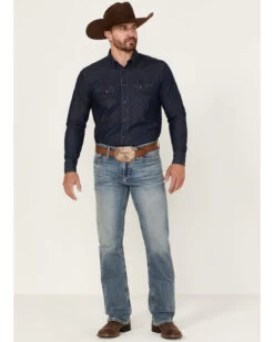 Cinch Men's Ian Medium Stonewash Performance Stretch Slim Bootcut Jeans