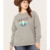 Ariat Women's R.E.A.L. Pacific Steerhead Sweatshirt - Plus -Western Cowboy World 2000357026 070 P1