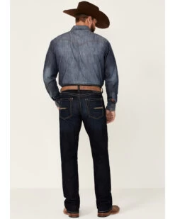 Ariat Men's M5 Newcastle Marshall Dark Wash Stretch Straight Leg Jeans -Western Cowboy World 2000357124 400 P3