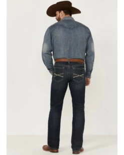 Ariat Men's M2 Bisman Gage Stretch Relaxed Stackable Bootcut Jeans -Western Cowboy World 2000357127 400 P3