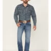 Rock 47 By Wrangler Men's Bayshore Medium Stretch Slim Bootcut Jeans -Western Cowboy World 2000358078 400 P1
