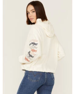Wrangler Women's Logo Cropped Hoodie -Western Cowboy World 2000358083 100 P3