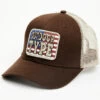 Brothers & Sons Men's Outdoors Type American Flag Patch Mesh-Back Ball Cap