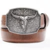 Cody James Men's Longhorn Scroll Buckle Belt -Western Cowboy World 2000358940 200 P1