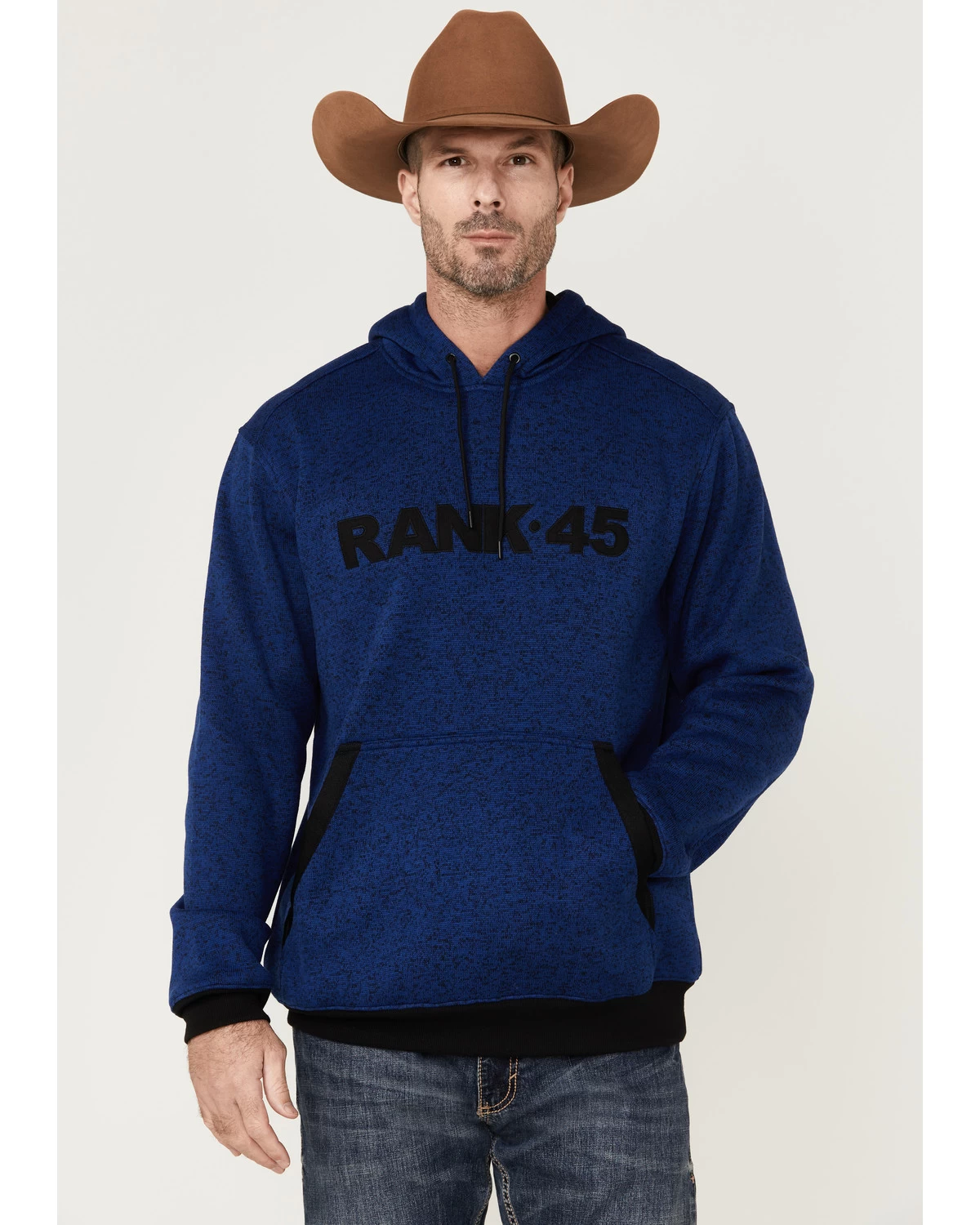 RANK 45 Men's Ranhan Logo Hooded Sweatshirt 4 RANK 45 Men's Ranhan Logo Hooded Sweatshirt - Image 2