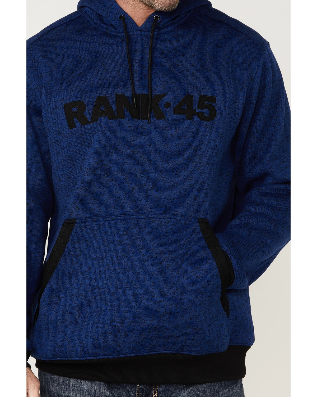RANK 45 Men's Ranhan Logo Hooded Sweatshirt 6 RANK 45 Men's Ranhan Logo Hooded Sweatshirt - Image 4