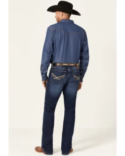 Wrangler 20X Men's Lagoon Dark Wash Vintage Slim Bootcut Jeans -Western Cowboy World 2000359714 416 P3