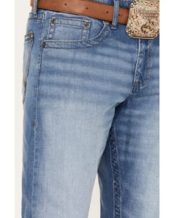 Rock 47 By Wrangler Men's Barlow Light Wash Slim Straight Jeans -Western Cowboy World 2000359726 412 P2