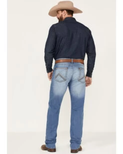 Rock 47 By Wrangler Men's Barlow Light Wash Slim Straight Jeans -Western Cowboy World 2000359726 412 P3