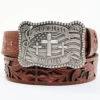 Cody James Men's God Bless America Cross Buckle Leather Belt -Western Cowboy World 2000359809 933 P1