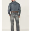 Rock & Roll Denim Men's Medium Vintage Wash Double Barrel Stretch Relaxed Straight Jeans -Western Cowboy World 2000360313 400 P1