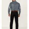 Rock & Roll Denim Men's Hooey Dark Wash Double Barrel Relaxed Stackable Bootcut Jeans -Western Cowboy World 2000360315 400 P1