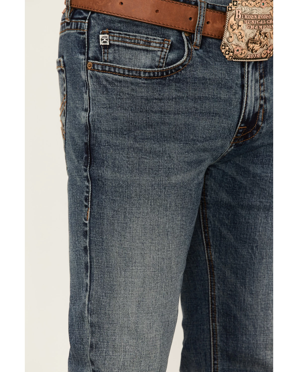 Rock & Roll Denim Men's Hooey Revolver Medium Vintage Stretch Slim Straight Jeans 6 Rock & Roll Denim Men's Hooey Revolver Medium Vintage Stretch Slim Straight Jeans - Image 4