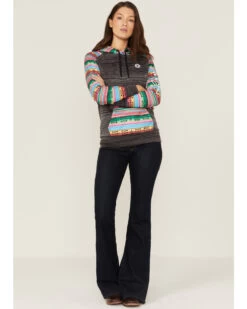 Hooey Women's Saldo Southwestern Space Dye Hoodie -Western Cowboy World 2000360946 022 P2