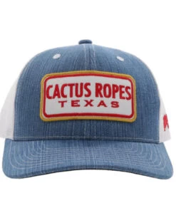 Hooey Kids' Denim Cactus Ropes Patch Mesh Back Trucker Cap 9 Hooey Kids' Denim Cactus Ropes Patch Mesh Back Trucker Cap -Western Cowboy World 2000361551 402 P3