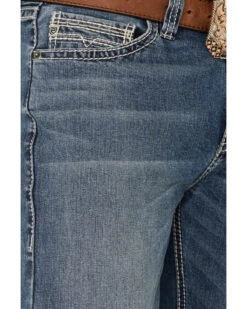 Rock & Roll Denim Men's Double Barrel Reflex Stretch Relaxed Straight Jeans -Western Cowboy World 2000361612 400 P4