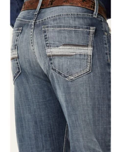 Cinch Men's Grant Medium Stonewash Broken Twill Performance Stretch Relaxed Bootcut Jeans 9 Cinch Men's Grant Medium Stonewash Broken Twill Performance Stretch Relaxed Bootcut Jeans -Western Cowboy World 2000362748 402 P4