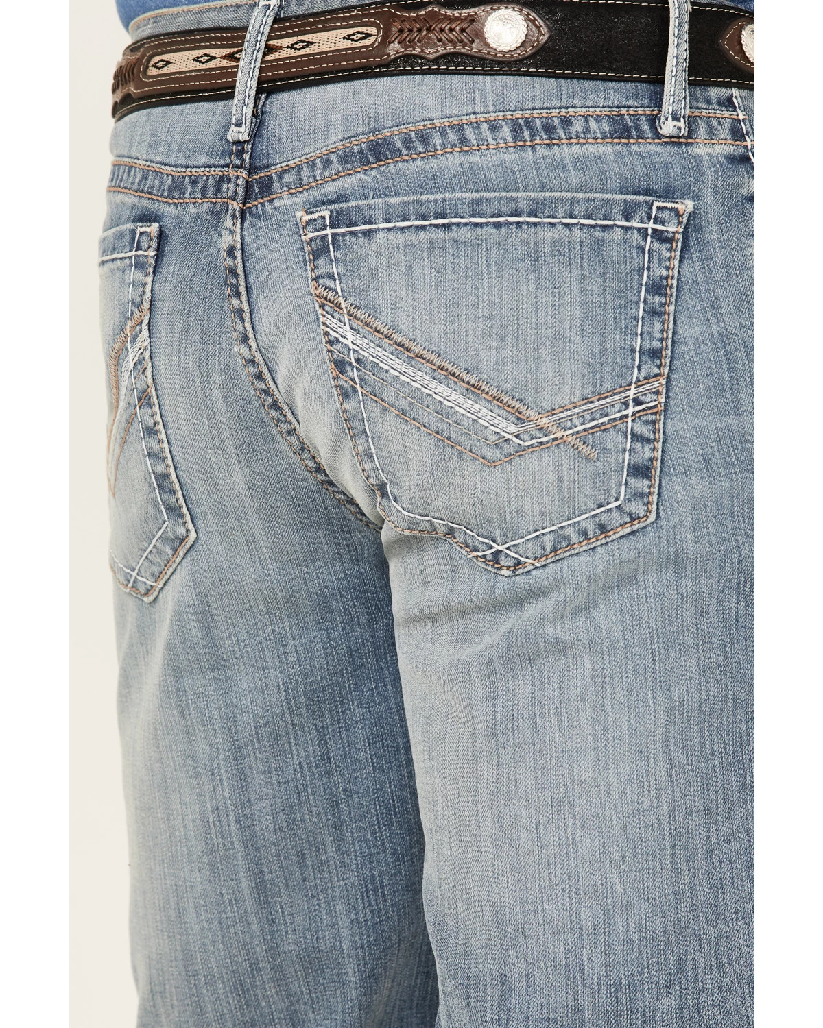 Cinch Men's Grant Light Stonewash Performance Stretch Relaxed Bootcut Jeans 6 Cinch Men's Grant Light Stonewash Performance Stretch Relaxed Bootcut Jeans - Image 4