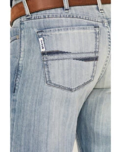 Cinch Men's Light Stonewash White Label Peformance Stretch Relaxed Straight Jeans 9 Cinch Men's Light Stonewash White Label Peformance Stretch Relaxed Straight Jeans -Western Cowboy World 2000362805 402 P4