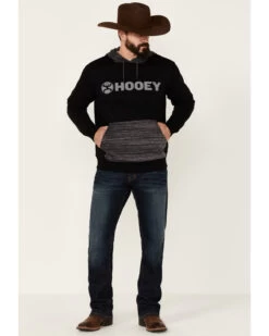 Hooey Men's Lock-Up Logo Graphic Hooded Sweatshirt - Black & Gray -Western Cowboy World 2000363529 001 P2