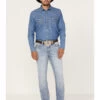 Cody James Men's Fandango Light Medium Wash Stretch Slim Straight Jeans -Western Cowboy World 2000364919 413 P1