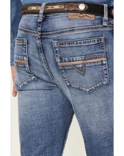 Cody James Men's Dice House Medium Wash Stretch Stackable Straight Jeans 9 Cody James Men's Dice House Medium Wash Stretch Stackable Straight Jeans -Western Cowboy World 2000364920 414 P4