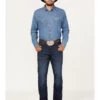 Wrangler Retro Men's Merriam Dark Wash Stretch Slim Bootcut Jeans 1 Wrangler Retro Men's Merriam Dark Wash Stretch Slim Bootcut Jeans -Western Cowboy World 2000365062 416 P1
