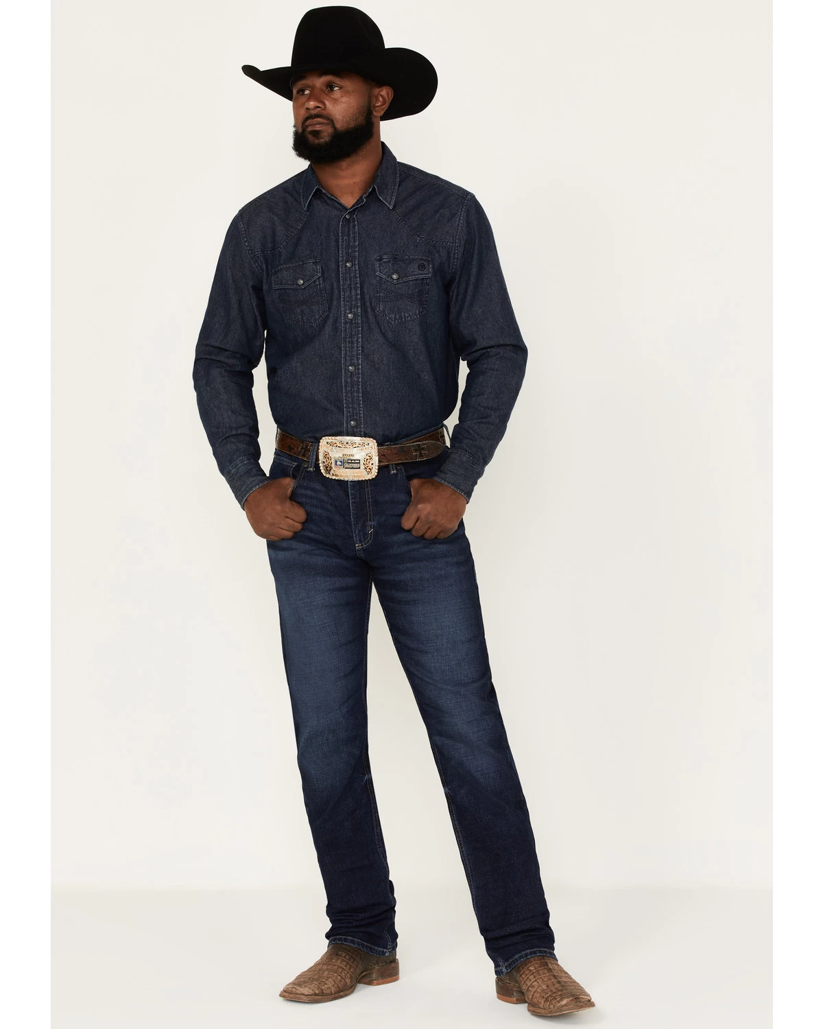 Wrangler 20X Men's Dawn Dark Wash Stretch Slim Straight Jeans 3 Wrangler 20X Men's Dawn Dark Wash Stretch Slim Straight Jeans