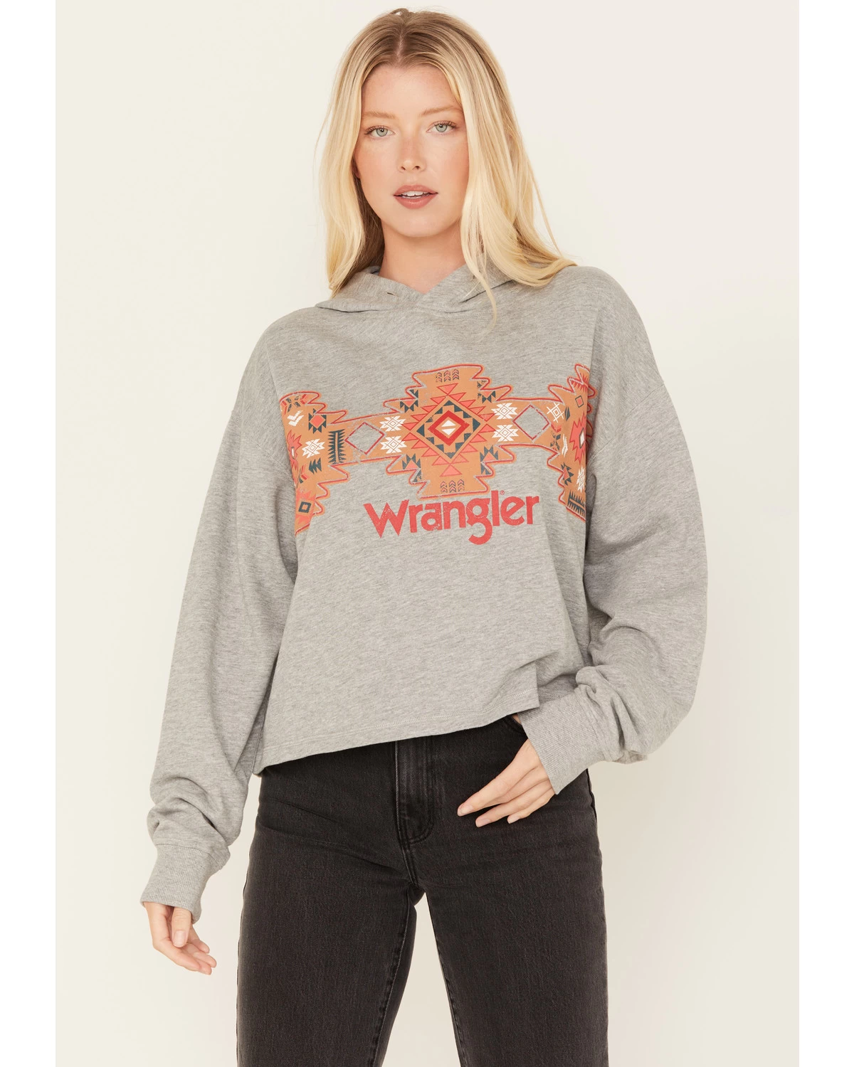 Wrangler Retro Women's Southwestern Print Cropped Hoodie 3 Wrangler Retro Women's Southwestern Print Cropped Hoodie