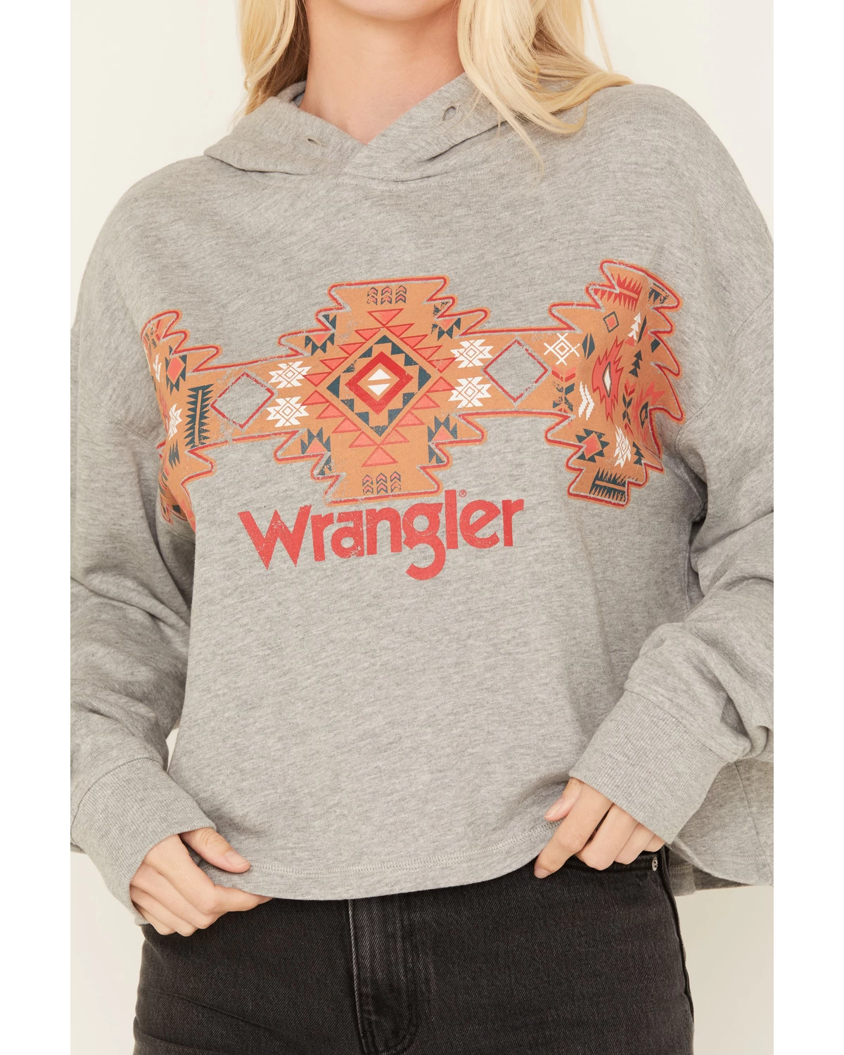 Wrangler Retro Women's Southwestern Print Cropped Hoodie 5 Wrangler Retro Women's Southwestern Print Cropped Hoodie - Image 3