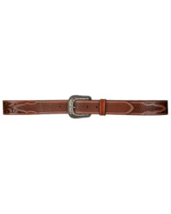 Cody James Men's Tooled With Basketweave Billets Western Belt -Western Cowboy World 2000365640 280 P3